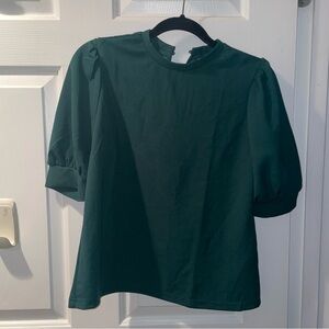 Elegant Women's Dark Green Blouse